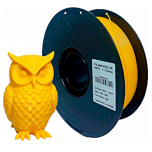Filamento 3D PETG 1kg 1.75mm Cor Amarelo Textura Macia - Masterprint
