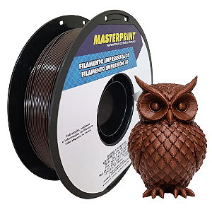 Filamento 3D PETG 1kg 1.75mm Cor Marrom Textura Macia - Masterprint