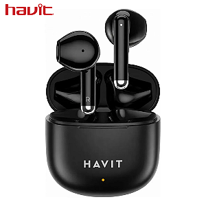 Fone de Ouvido Bluetooth TWS Ergonômico, Preto - Havit TW976