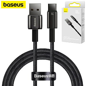 Cabo de Carregamento e Dados USB para Tipo C 100W 1m Trançado - Baseus CAWJ000001