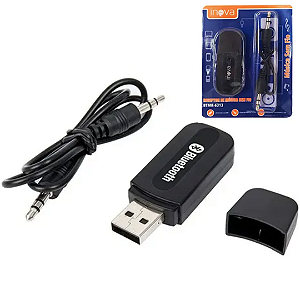 Adaptador Receptor Bluetooth USB para Som de Carro e Áudio - Inova BTMR-6313