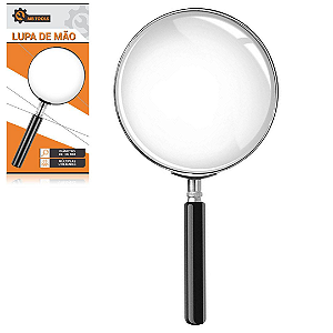 Lupa de Aumento Manual Grande 100mm para Leitura e Estética - MBTools GB57076
