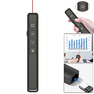Passador de Slides Sem Fio Laser Pointer Recarregável Type-C - APS-001