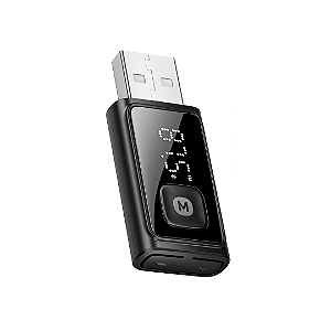 Adaptador Transmissor FM e Receptor Bluetooth 5.4 para Carro com Display e Chamadas Handsfree - Essager