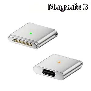 Adaptador USB-C para MagSafe 3 em Alumínio 140W PD para MacBook Air e Pro