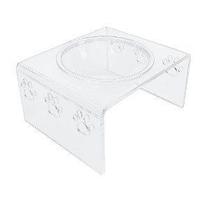 Comedouro Acripet House Simples M 425ml Acrílico 23cm