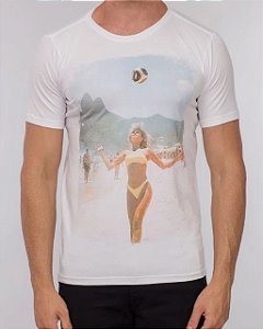 Camiseta Bate um Bolão Red Feather