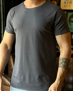 Camiseta Long Chumbo Red Feather