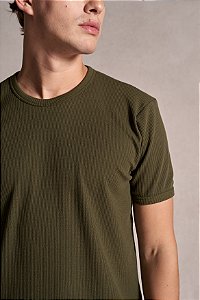 Camiseta Texture Verde Militar Ankor