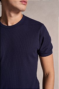 Camiseta Texture Azul Marinho Ankor