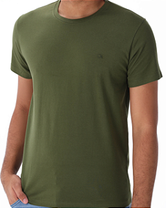 Camiseta Slim Básica Verde Militar Ogochi