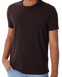 Camiseta Essencial Slim Marrom Ogochi
