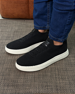 Tenis Knit Preto Ogochi