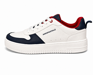 Tenis Santorine Branco e Azul Marinho Aeropostale