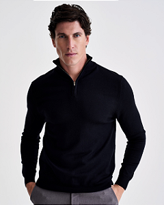 Tricot Gola Alta Preto Ankor