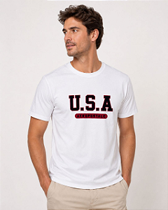 Camiseta U.S.A Branca Aeropostale