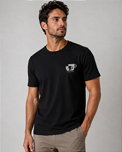Camiseta Slim Expresso Society Preta King&Joe