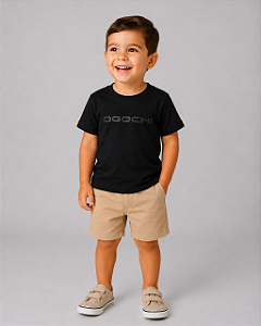 Camiseta Infantil Logo Preta Ogochi