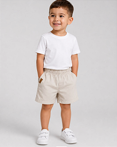 Shorts Infantil Resort Creme Ogochi