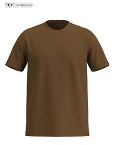 Camiseta Basica Marrom Gianduia Hangar 33