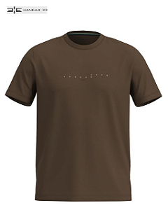 Camiseta Malha Ecoblend Marrom Hangar 33