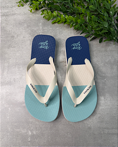 Chinelo Tricolor Azul Claro King&Joe
