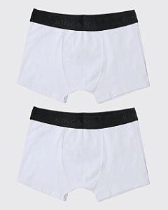 Kit 2 Cuecas Boxer Branca King&Joe