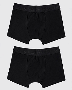 Kit 2 Cuecas Boxer Preta King&Joe