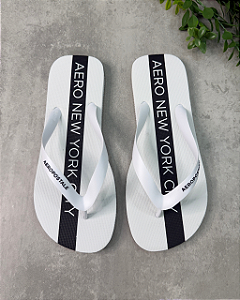 Chinelo Branco/Preto Aeropostale