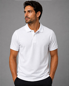 Gola Polo Piquet Branca Invicci
