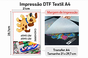 A4 Impressão DTF