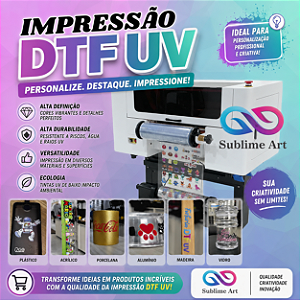 DTF UV - impressão A4