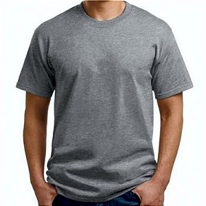 CAMISETA CINZA MESCLA 100% POLIESTER