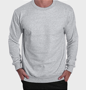 Moletom Gola Redonda Adulto