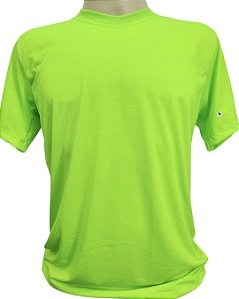 CAMISETA verde neon 100% Poliester