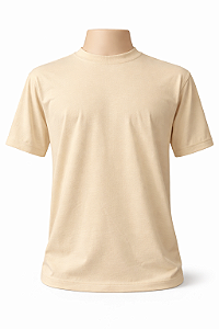 Camiseta Areia 100% Algodão 30/1
