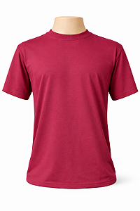 Camiseta Bordo 100% Algodão 30/1