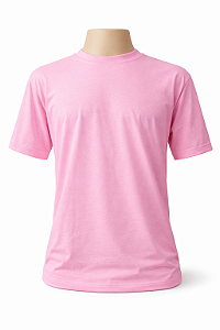 Camisera Rosa Chiclete 100% Algodão 30/1