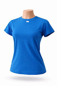 BABY LOOK AZUL ROYAL 100% ALGODÃO