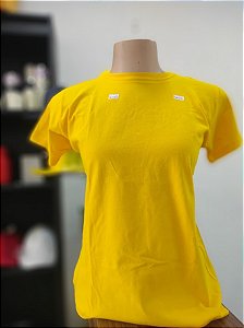 BABY LOOK AMARELA 100% ALGODÃO