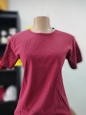 BABY LOOK BORDÔ 100% ALGODÃO