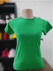 BABY LOOK VERDE BANDEIRA 100% ALGODÃO