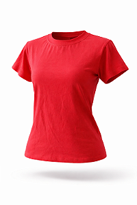 BABY LOOK VERMELHA 100% ALGODÃO