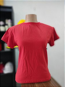 BABY LOOK VERMELHA 100% ALGODÃO