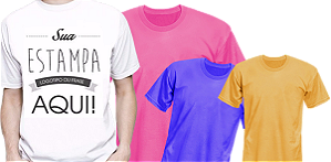 Camiseta PERSONALIZADA Poliester colorida P ao GG