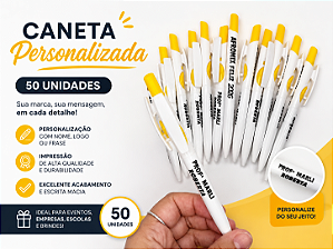 Caneta Personalizada 50un