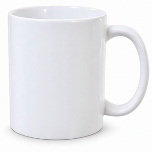 Caneca Branca de Cerâmica para Sublimação Metalnox Premium 325ml