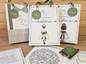 Convite Kit para Colorir Sacola