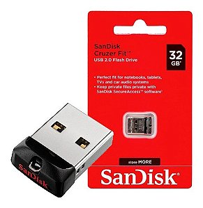 Pendrive Mini SanDisk Cruzer Fit 32GB