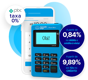 Maquininha de Cartão Point Mini NFC 2 - Mercado Pago